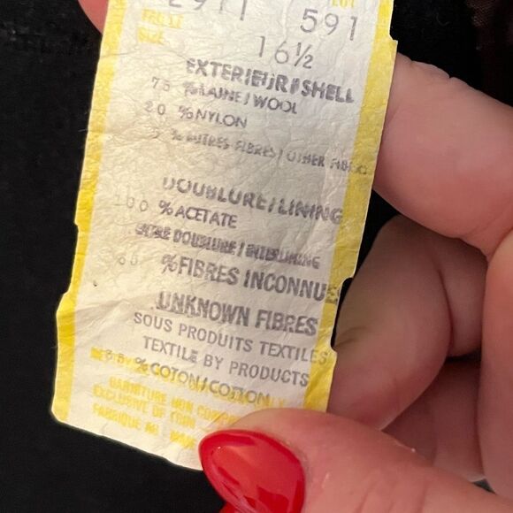 Vintage 80s Antels wool coat gold buttons oversized - Picture 8 of 11